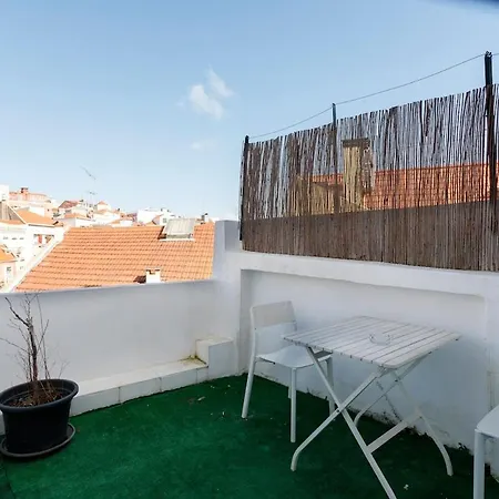 Terrace In Historical Neighborhood With View * Lisboa